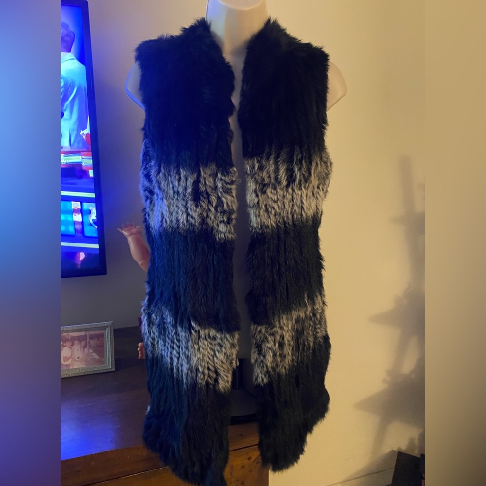 Rabbit fur vest